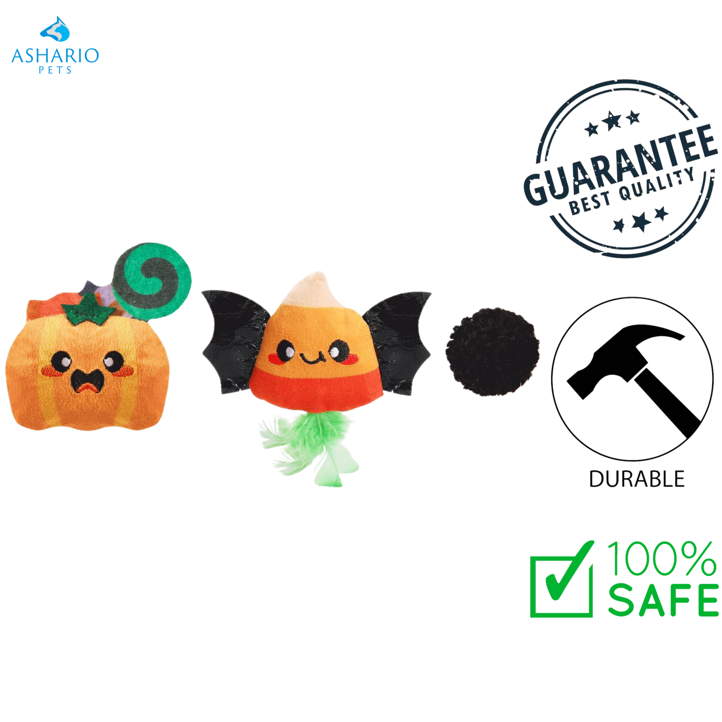 HugSmart - Spooky Cats Meow Buddies Cat Toy