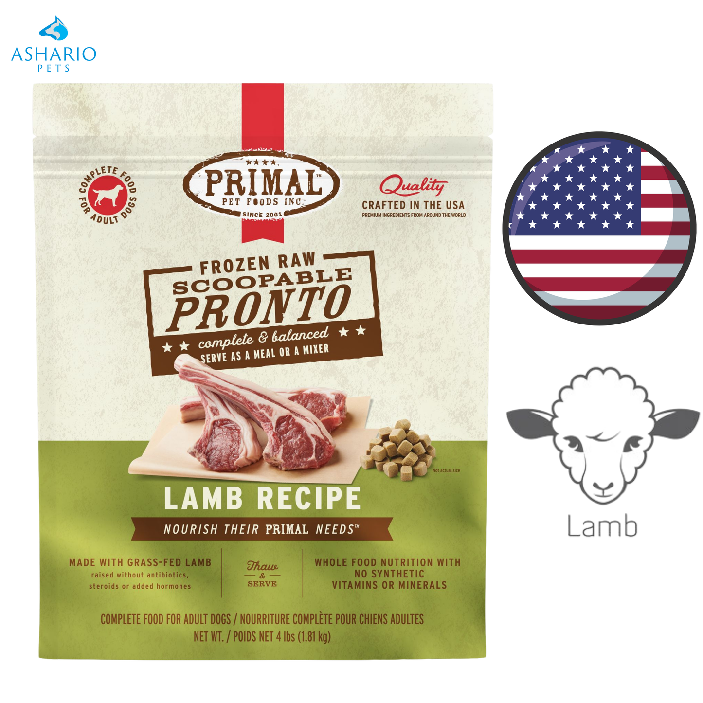 Primal - Lamb Pronto Freeze Dried Dog Food