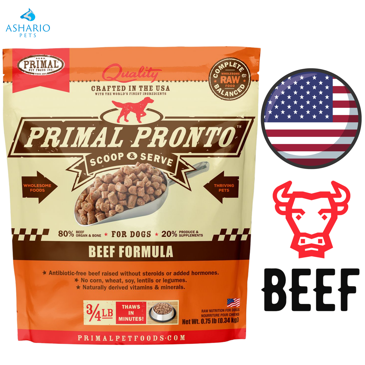 Primal - Beef Pronto Freeze Dried Dog Food