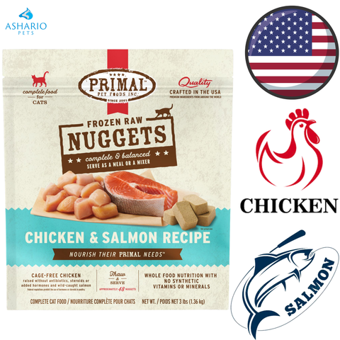 Primal - Chicken & Salmon Nuggets Freeze Dried Cat Food