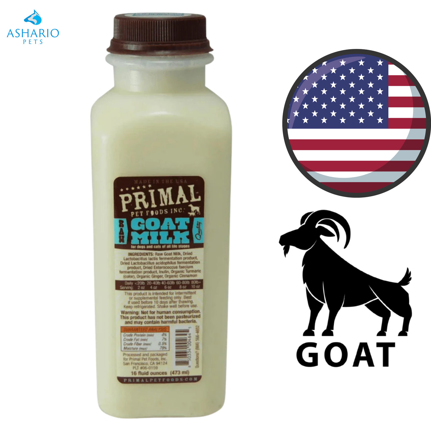 Primal - Frozen Raw Goat Milk — view 2