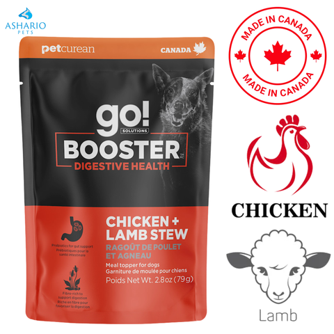 Go! Solutions - Booster Digestive Health Chicken + Lamb Stew Wet Dog Food Pouch