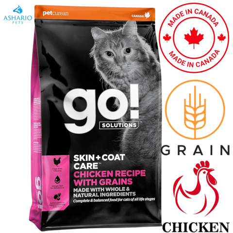 Go! Solutions - Skin + Coat Care Chicken With Grains Dry Cat Food