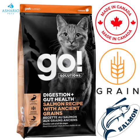 Go! Solutions - Digestion + Gut Health Salmon With Ancient Grains Dry Cat Food