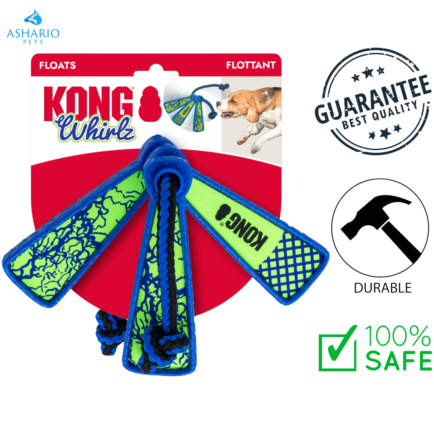 KONG - Whirlz Rope Dog Toy