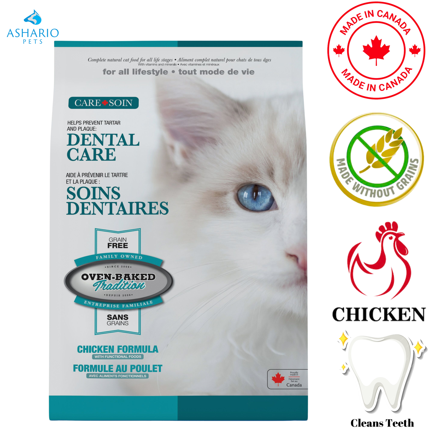 Oven-Baked Tradition - Dental Care Grain Free Chicken Dry Cat Food