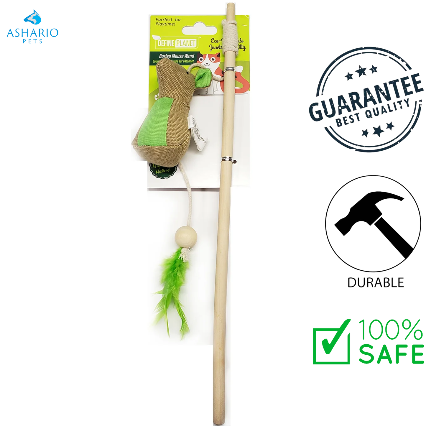 Define Planet - Burlap Swing Stick Cat Toy