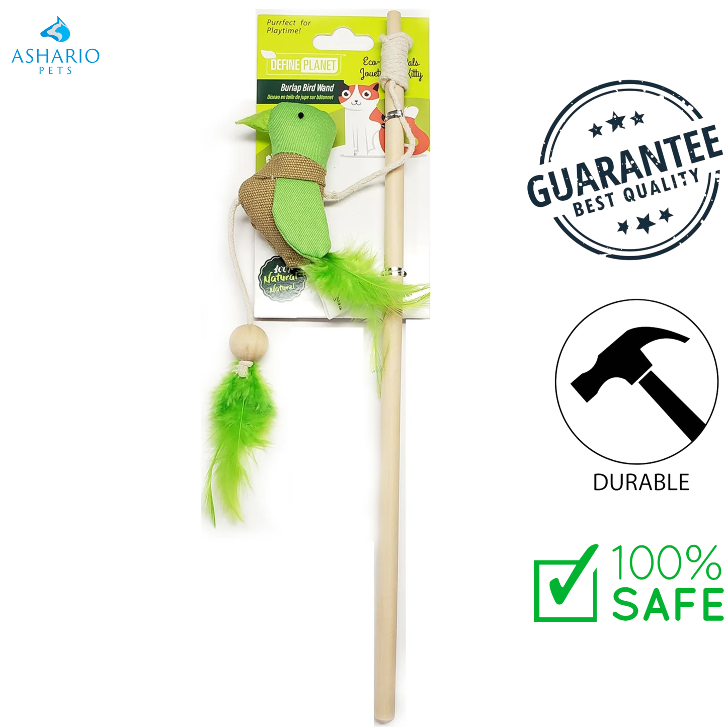 Define Planet - Burlap Swing Stick Cat Toy