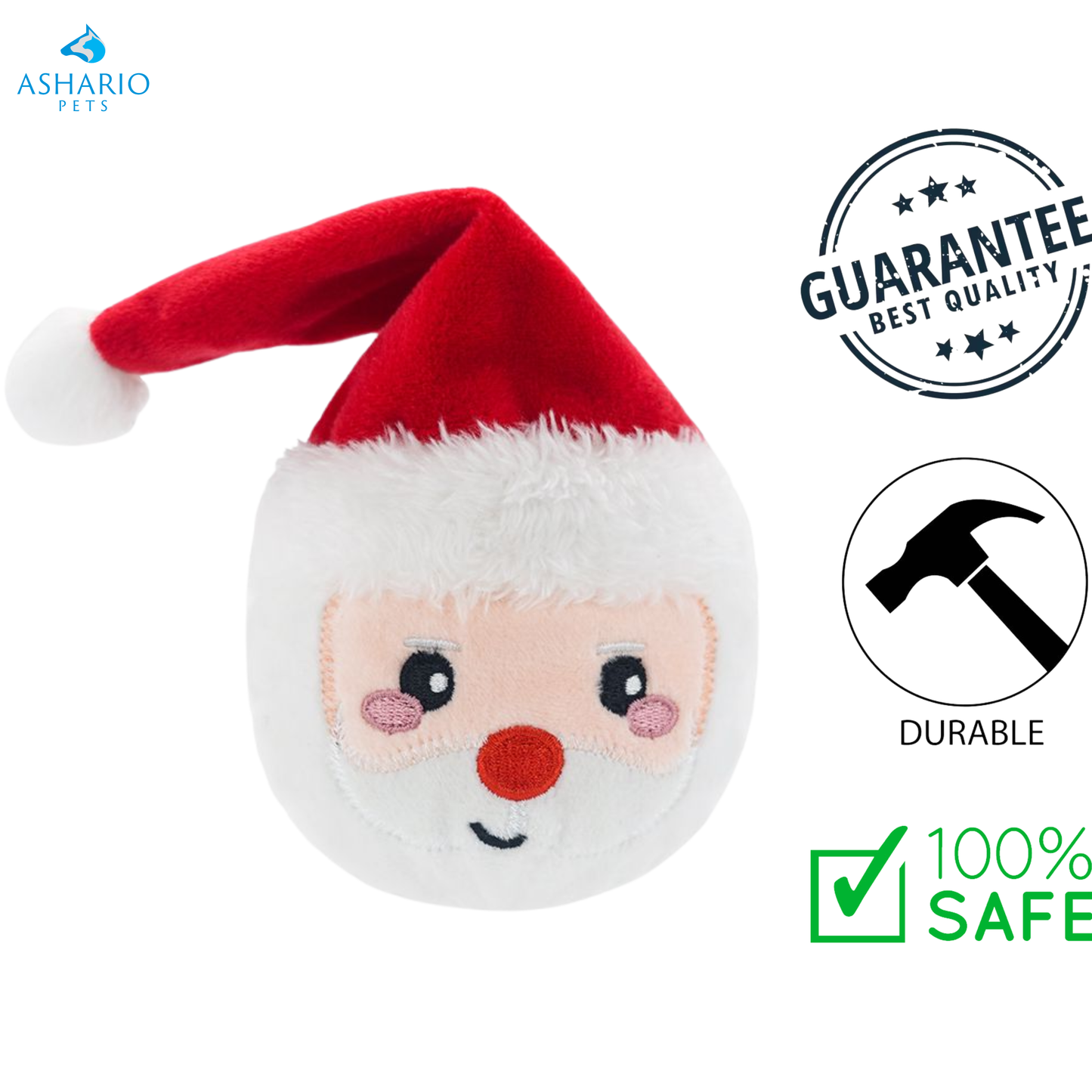 HugSmart - Happy Woofmas Super Ball Dog Toy — view 3