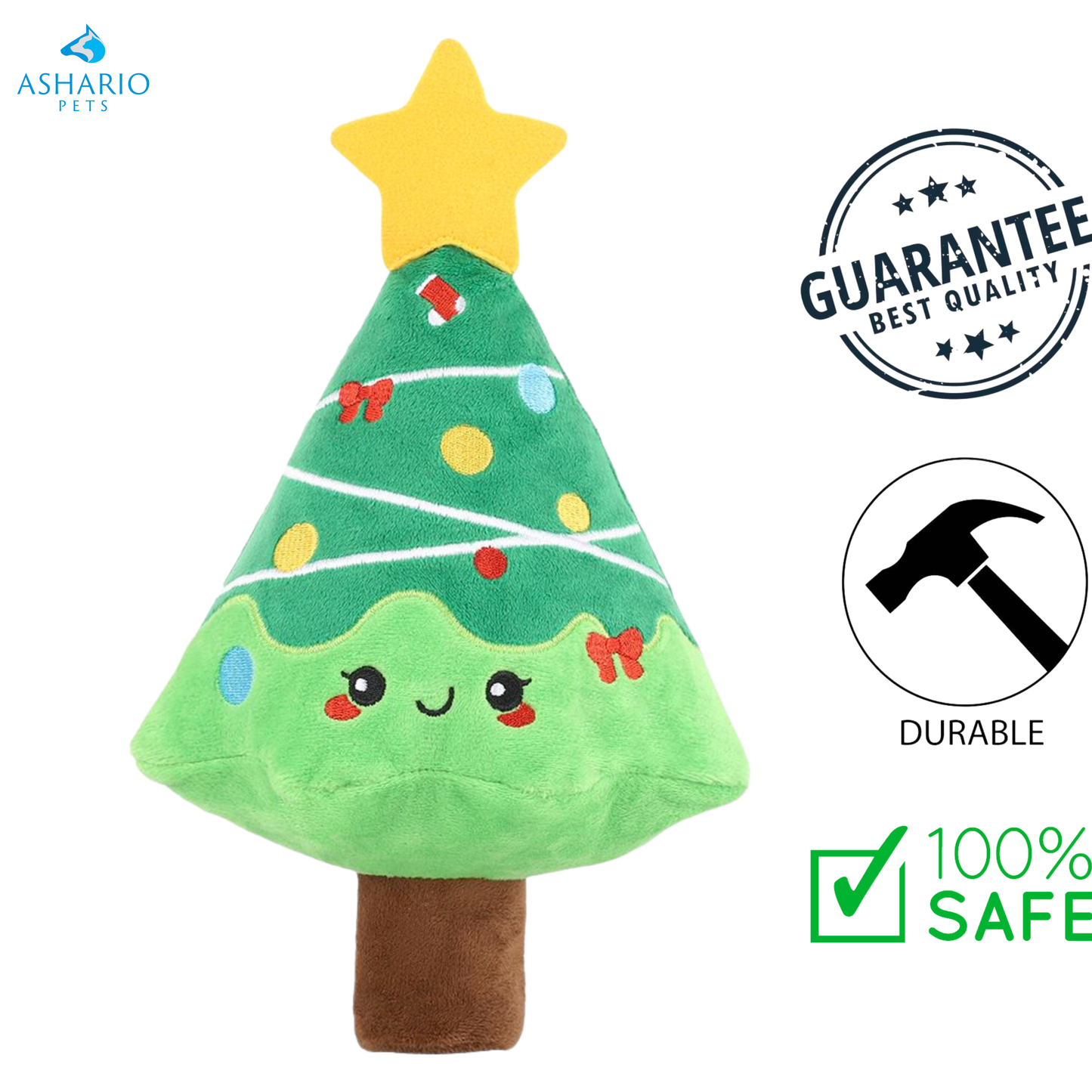 HugSmart - Happy Woofmas Fuzzy Friends Dog Toy