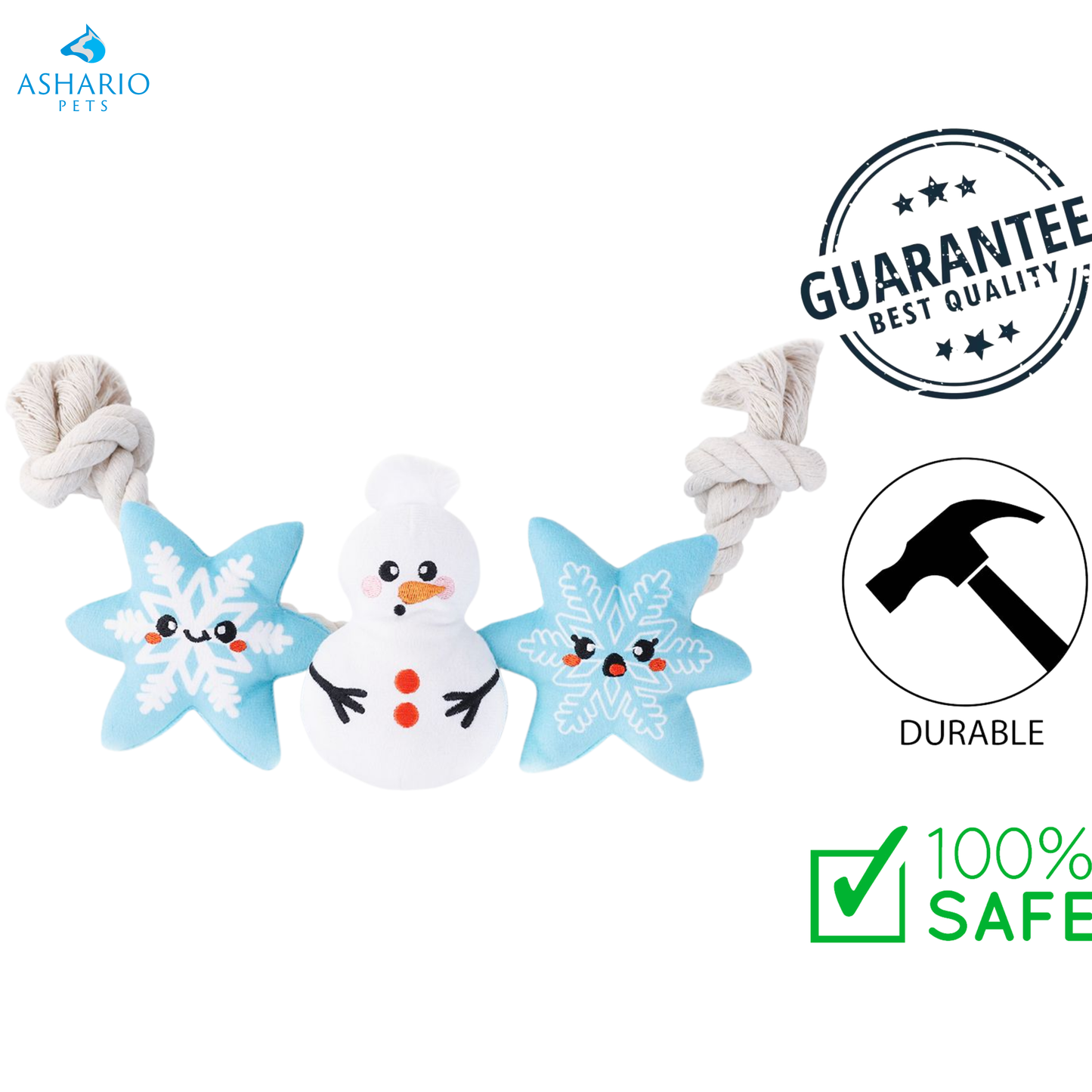 HugSmart - Happy Woofmas Rope Funz Dog Toy — view 2