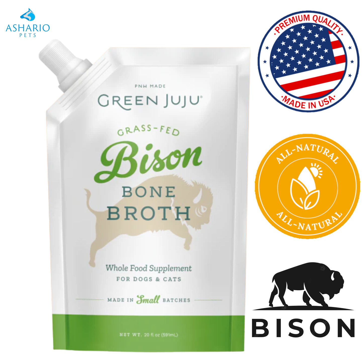 Green Juju - Grass-Fed Bison Bone Broth