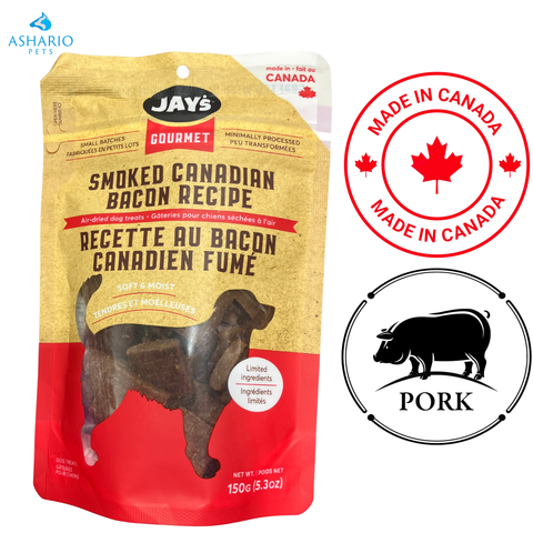Jay's - Gourmet Smoked Canadian Bacon Air Dried Dog Treats