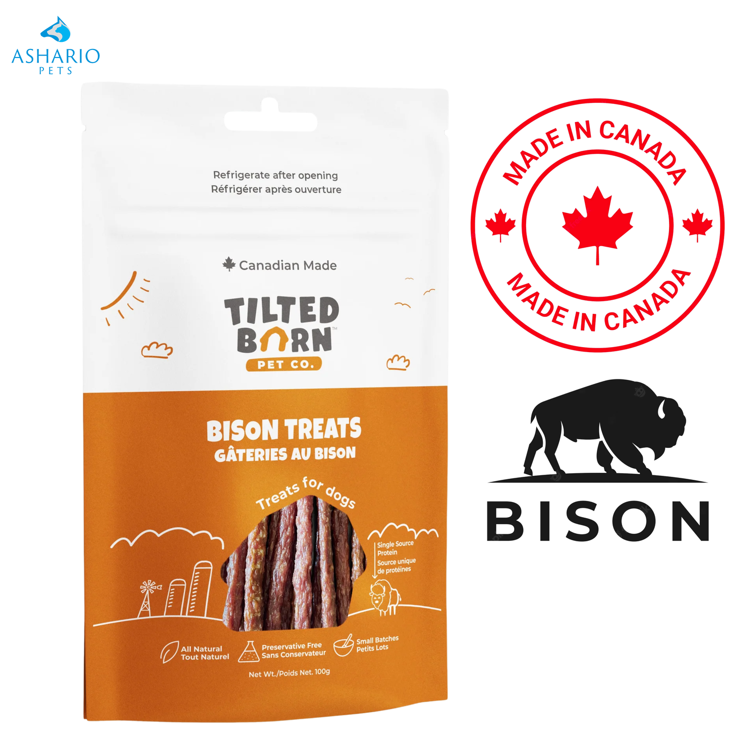 Tilted Barn - Canadian Bison Dog Treats