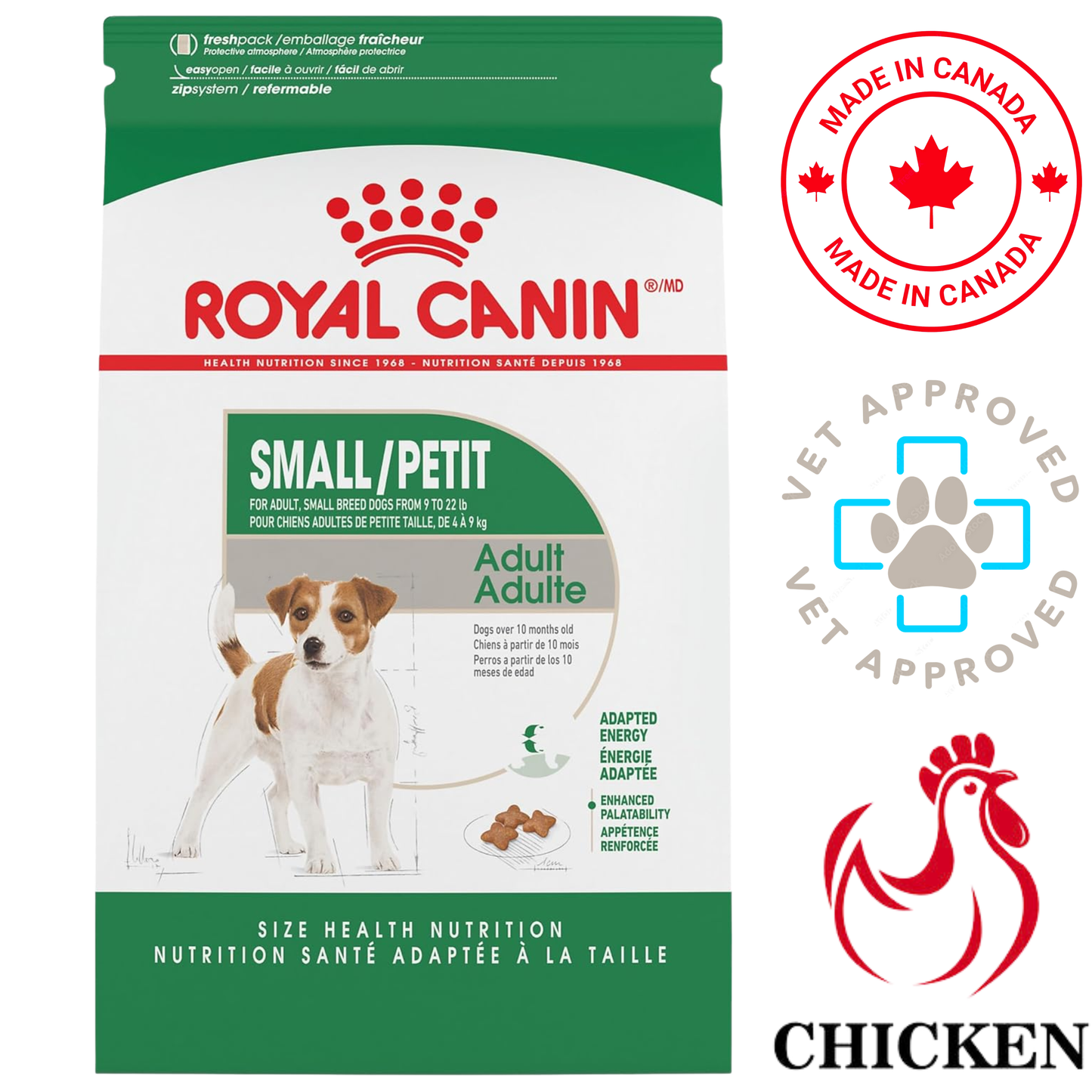 Royal Canin - Size Health Nutrition Small Breed Adult Dry Dog Food — main
