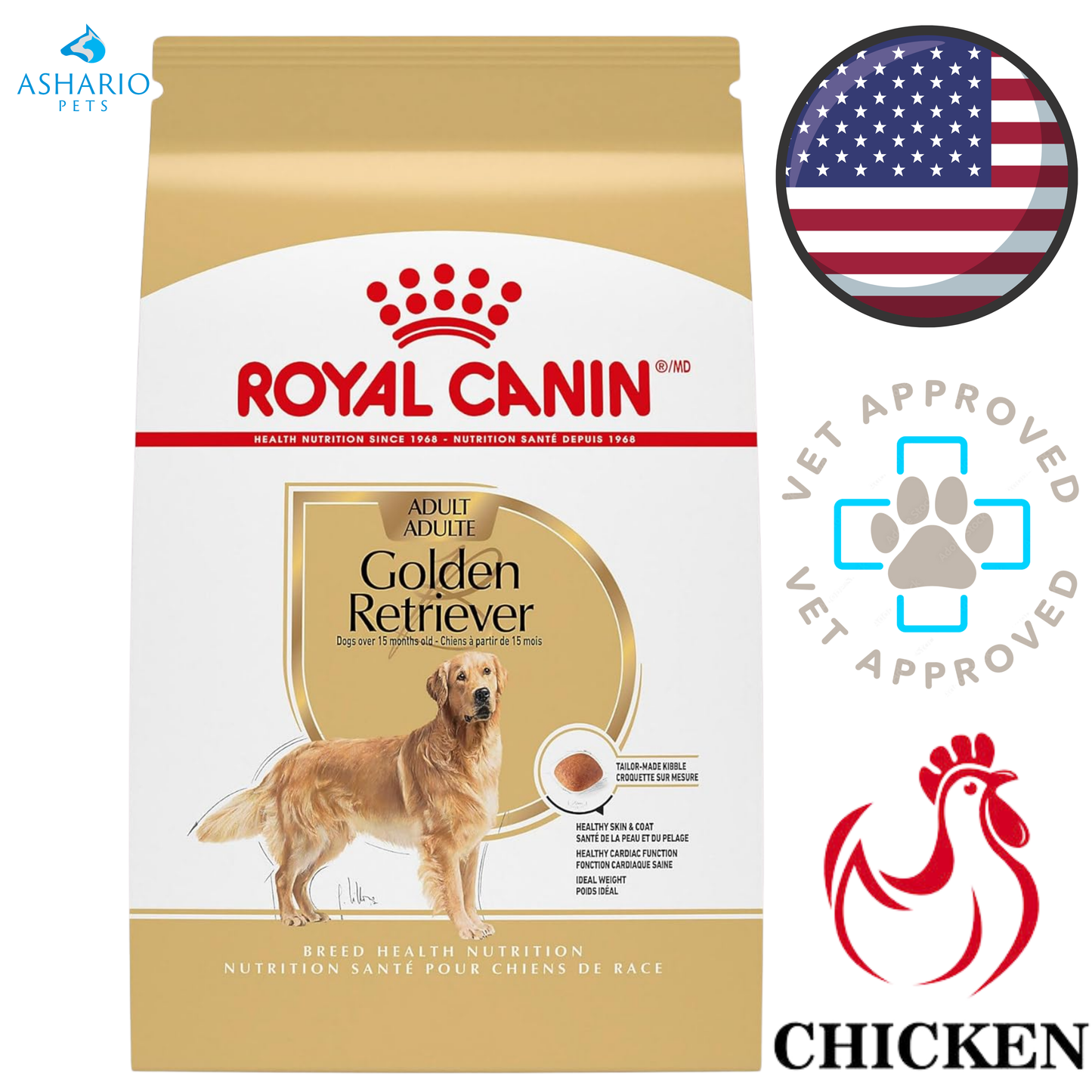 Royal Canin - Breed Health Nutrition Golden Retriever Adult Dry Dog Food — main