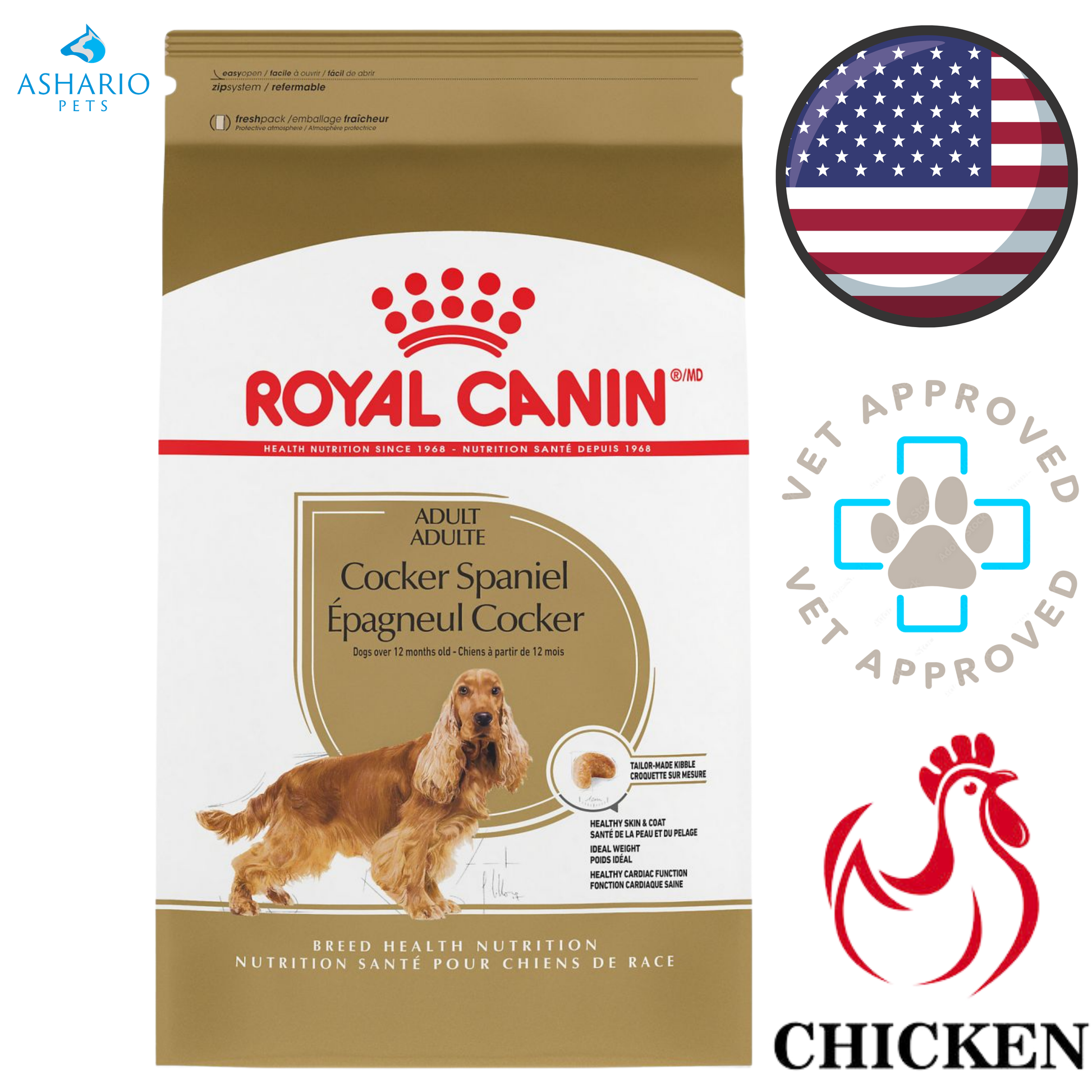 Royal Canin - Breed Health Nutrition Cocker Spaniel Adult Dry Dog Food — main