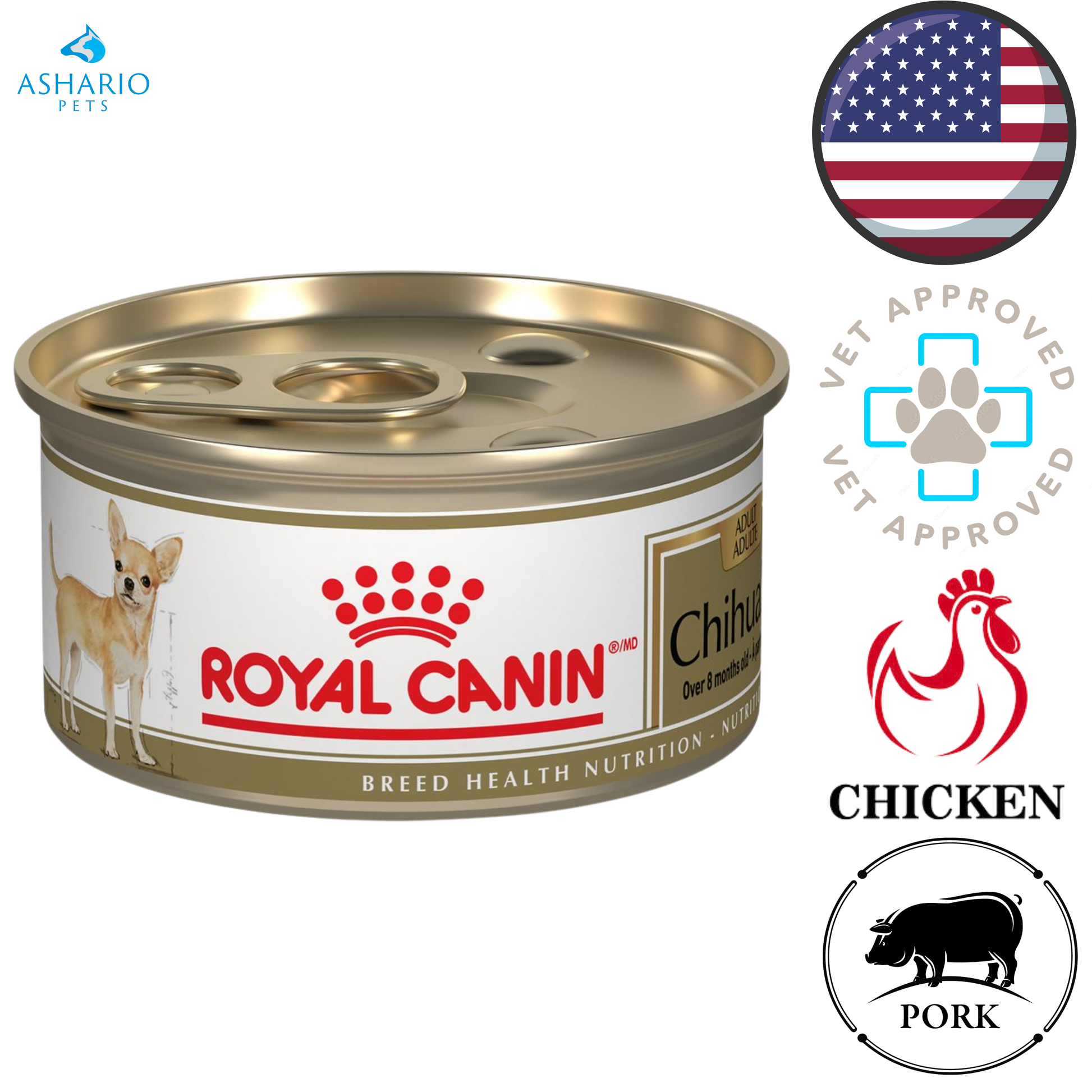 Royal Canin - Breed Health Nutrition Chihuahua Loaf In Sauce Adult Canned Dog Food — main