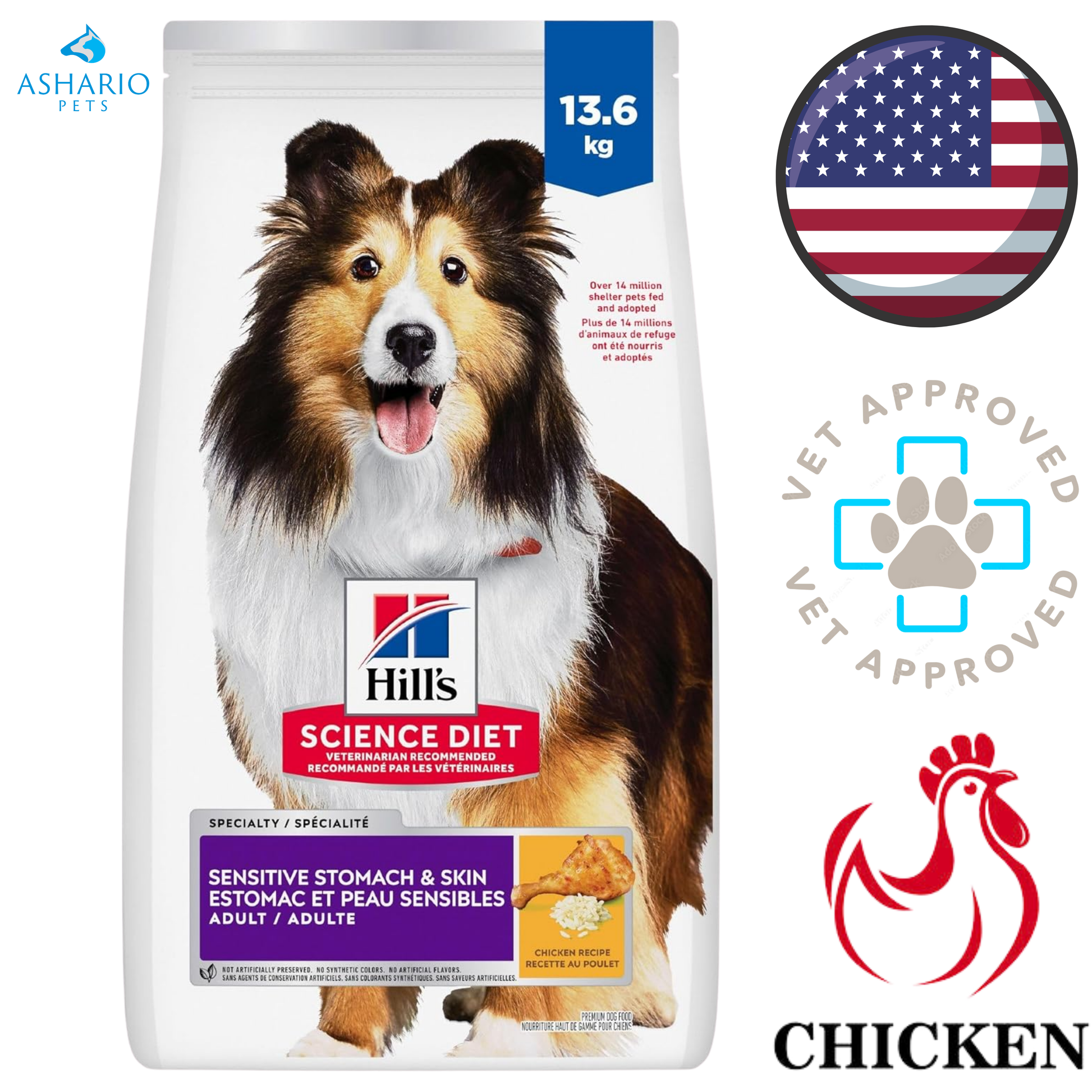 Hill's Science Diet - Sensitive Stomach & Skin Chicken Dry Dog Food — main