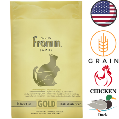 Fromm - Gold Indoor Hairball Control Adult Dry Cat Food