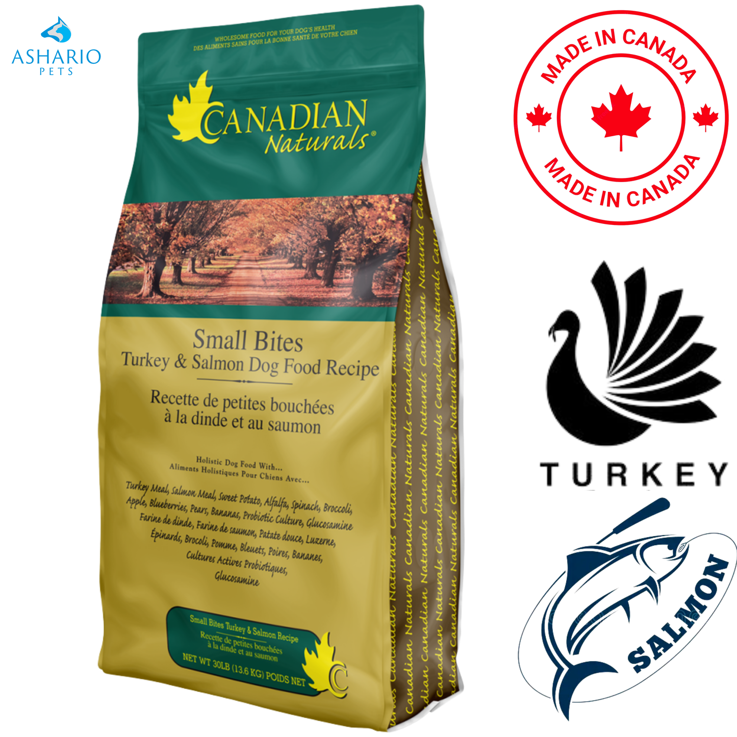 Canadian Naturals - Turkey & Salmon Small Breed Dry Dog Food