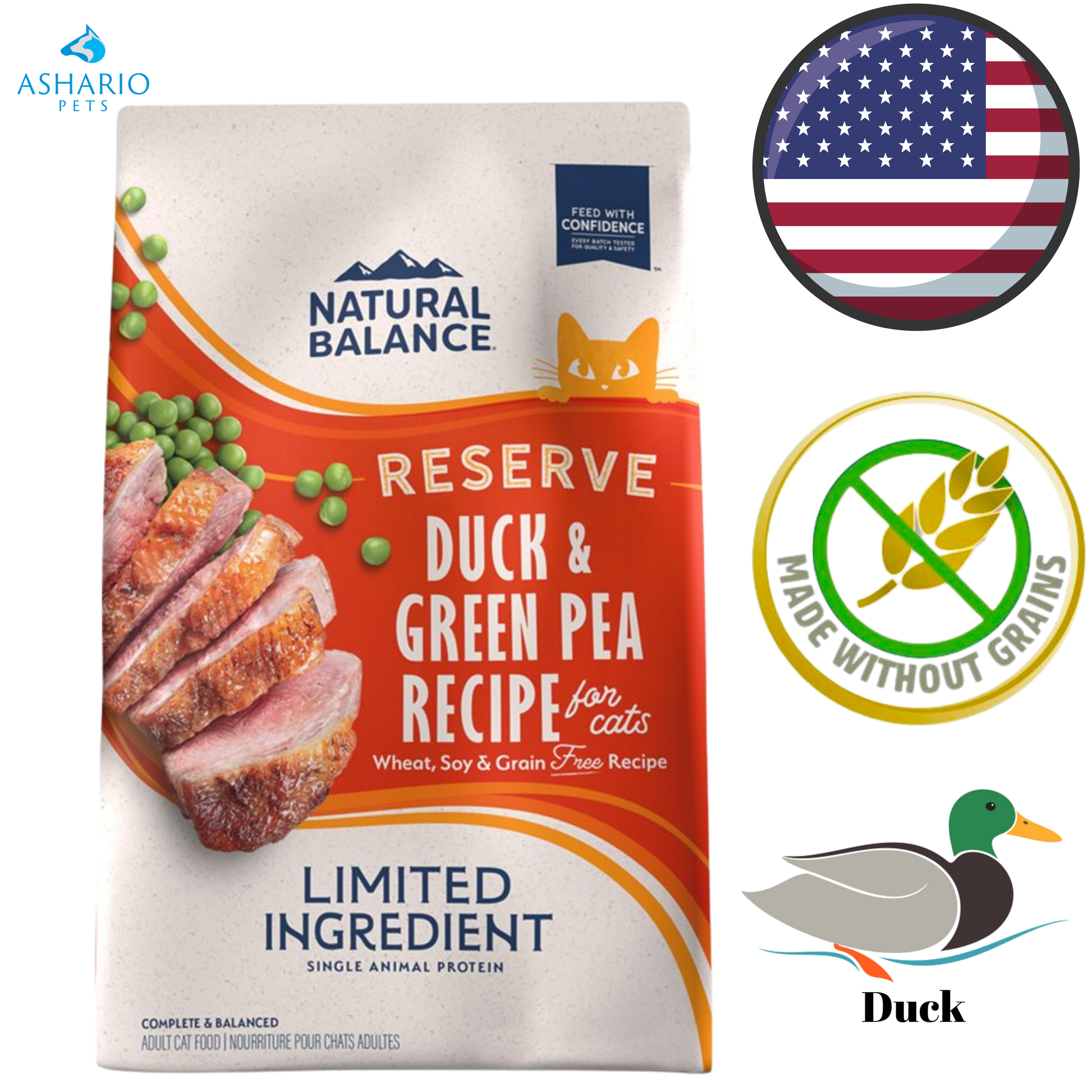 Natural Balance - Limited Ingredient Diet Green Pea & Duck Dry Cat Food — main