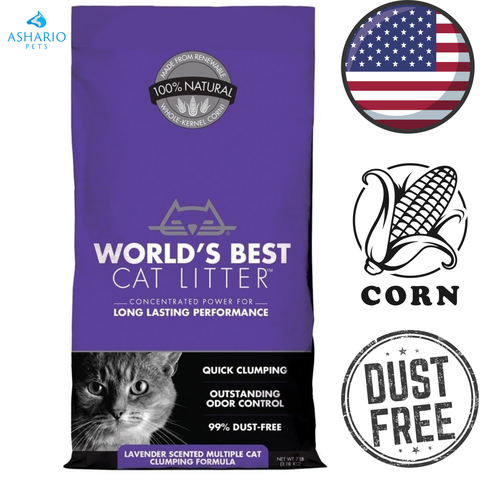 World's Best Cat Litter - Multiple Cat Lavender Scented Cat Litter