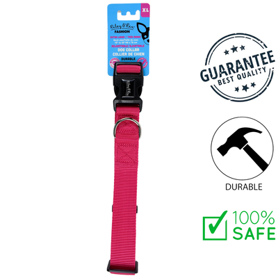 Riley & Rex - Solid Nylon Dog Collar