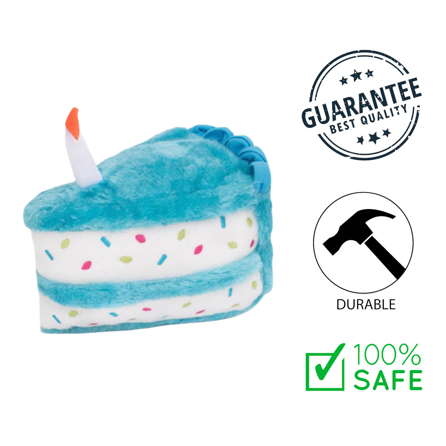 ZippyPaws - Birthday Cake Dog Toy