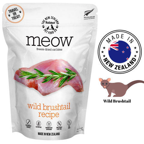 NZPF Meow - Wild Brushtail Freeze Dried Cat Treats — main