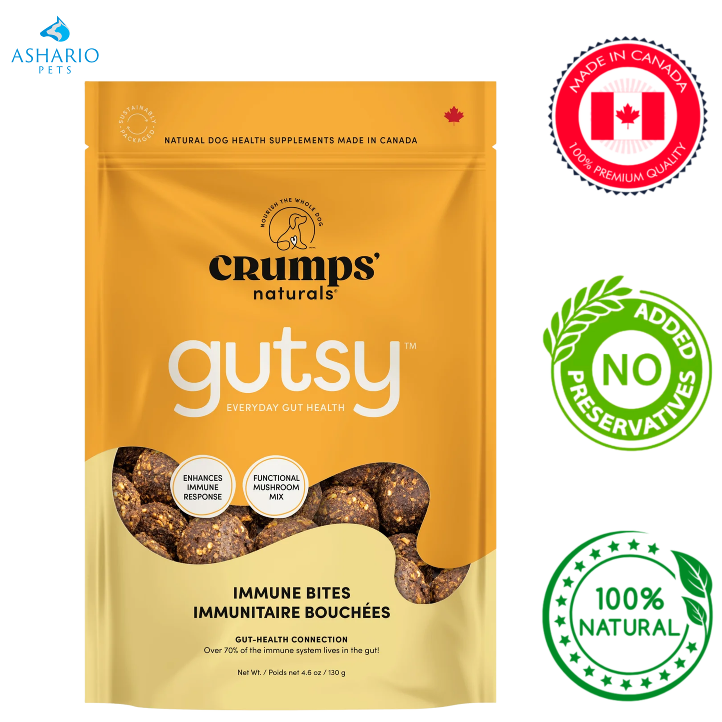 Crumps' Natural - Gutsy Immune Bites Dog Treats