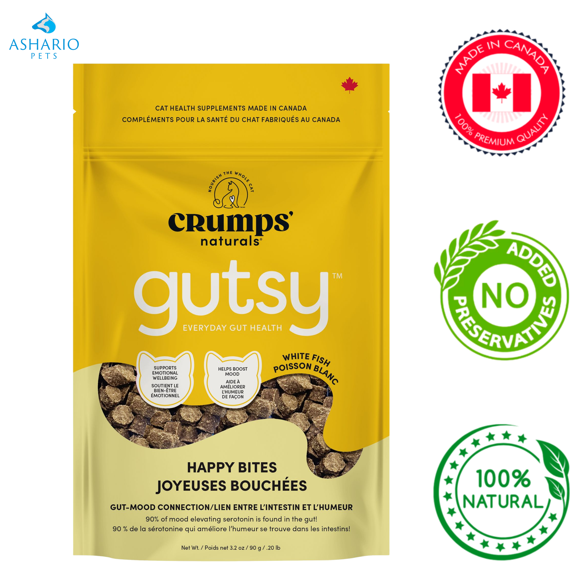 Crumps' Natural - Gutsy Happy Bites Cat Treats