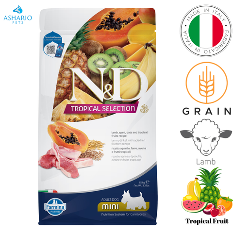 Farmina - Tropical Selection Lamb & Tropical Fruits Adult Mini Dry Dog Food