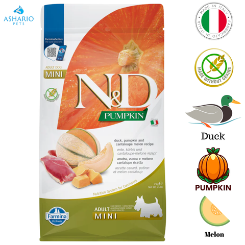 Farmina - Pumpkin Duck & Cantaloupe Adult Mini Dry Dog Food