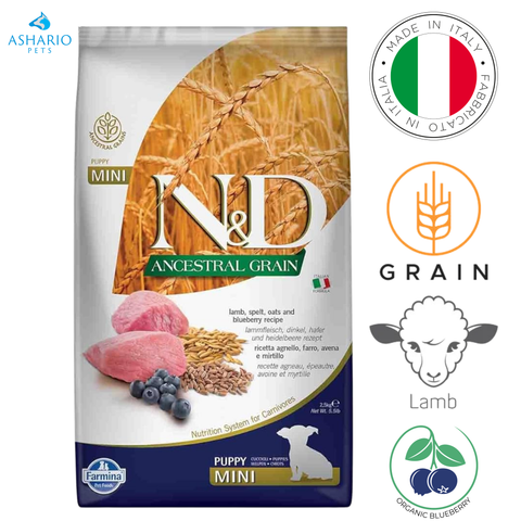 Farmina - Ancestral Grain Lamb & Blueberry Mini Puppy Dry Dog Food