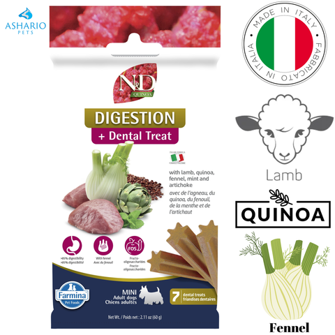 Farmina - Digestion Lamb & Quinoa Adult Mini Dental Dog Treats