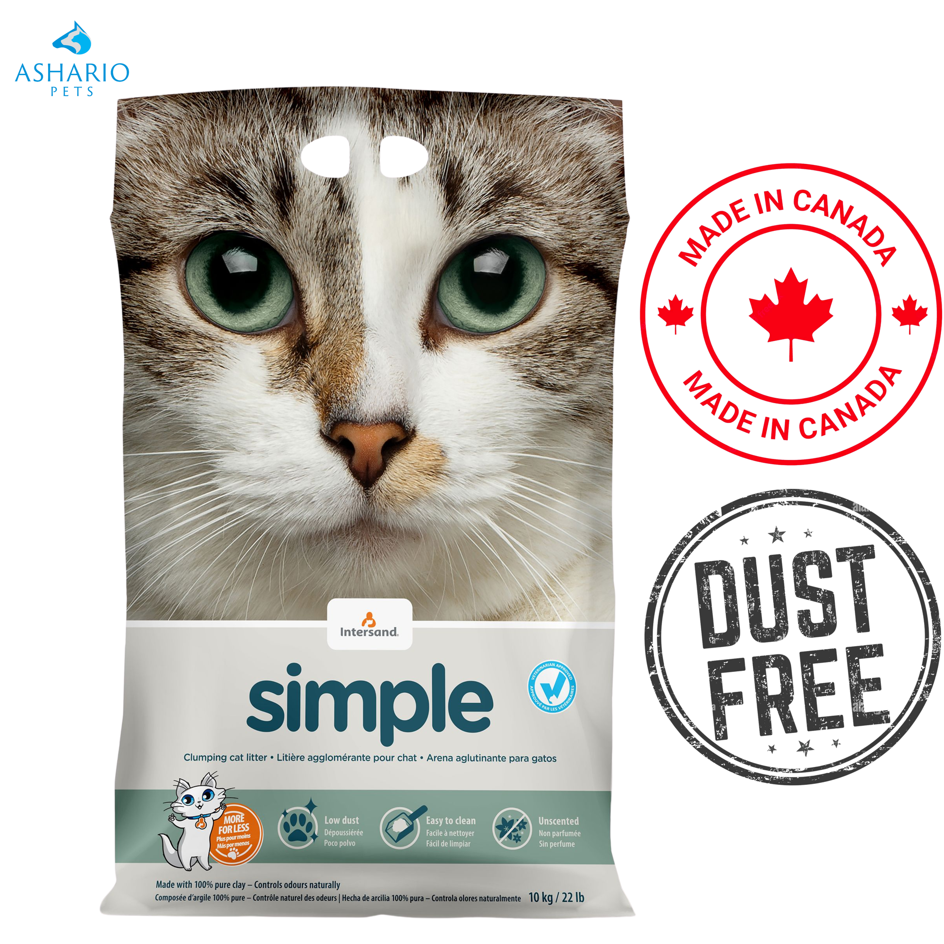 Intersand - Simple Clumping Cat Litter