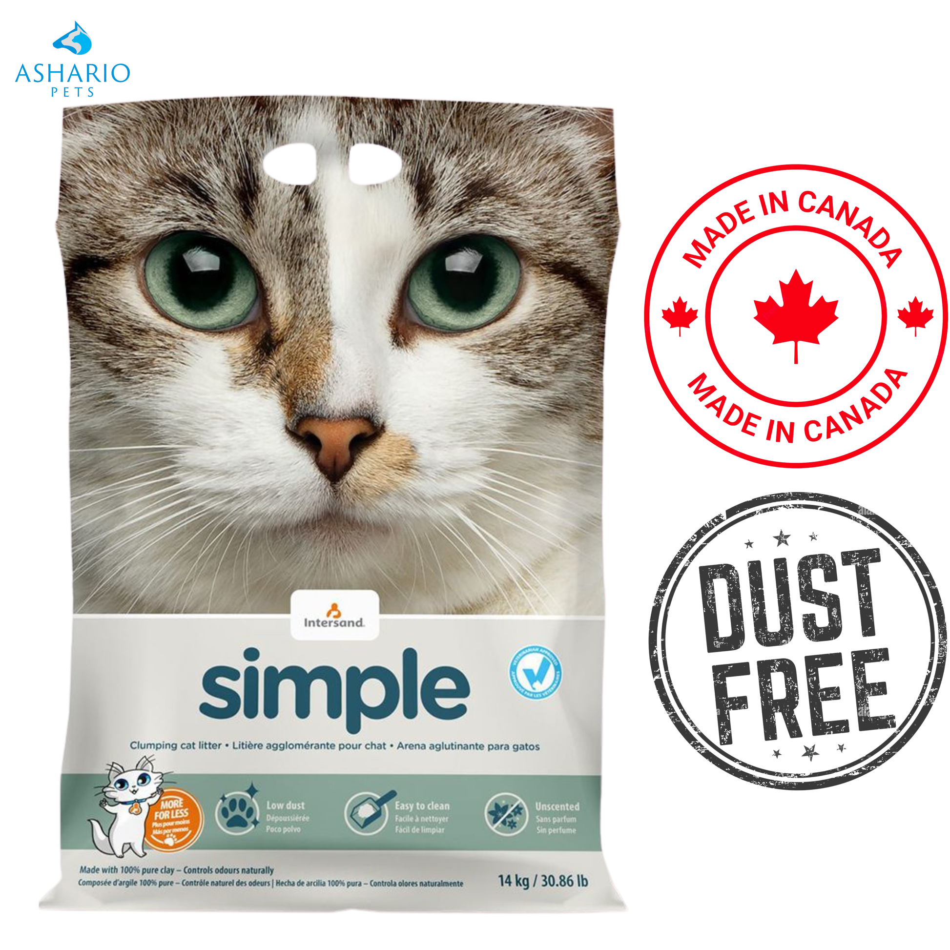 Intersand - Simple Clumping Cat Litter