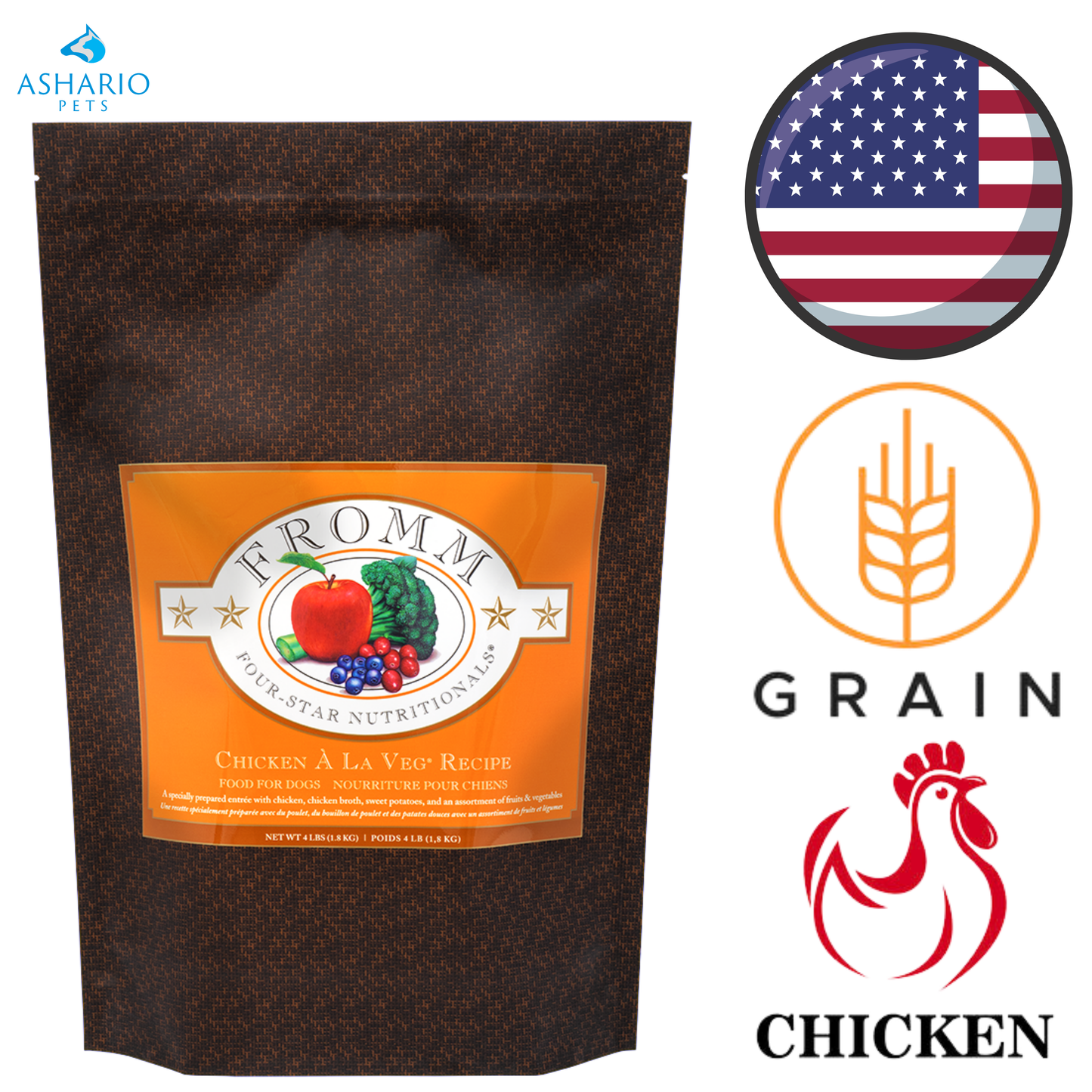 Fromm - Four Star Nutritionals Chicken A La Veg Dry Dog Food — view 2