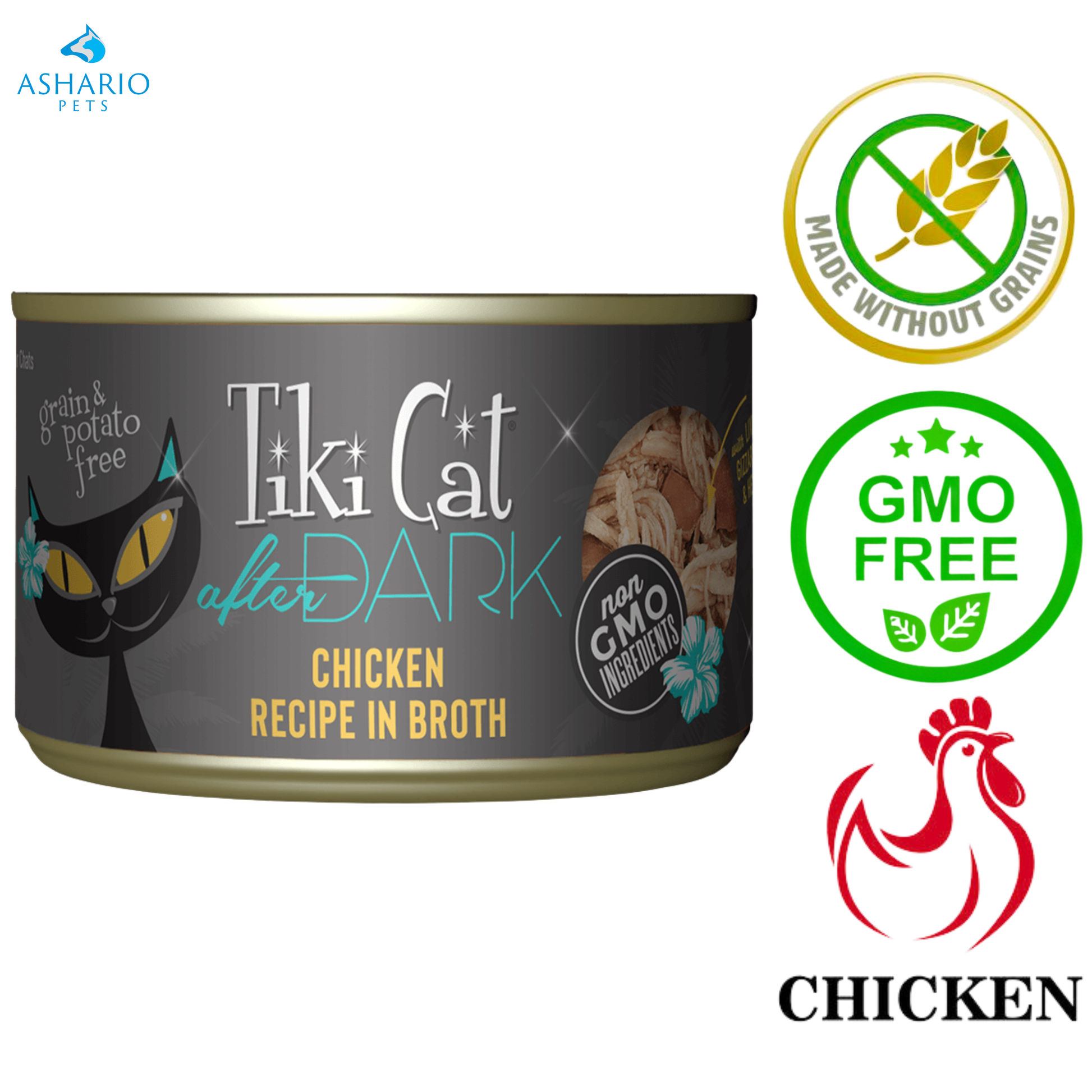 Tiki Cat - After Dark Chicken In Broth Canned Cat Food — main
