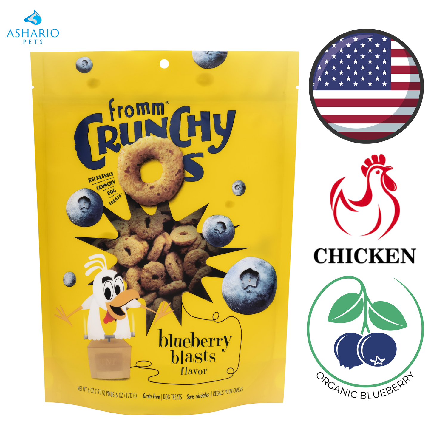 Fromm - Crunchy O's Blueberry Blasts Dog Treats — main