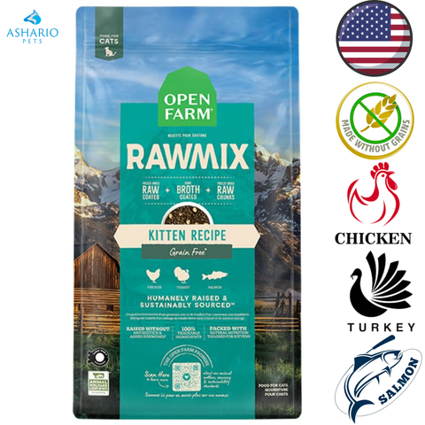 Open Farm - Grain Free Kitten RawMix Dry Cat Food