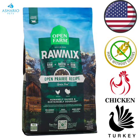 Open Farm - Grain Free Open Prairie RawMix Dry Cat Food — main