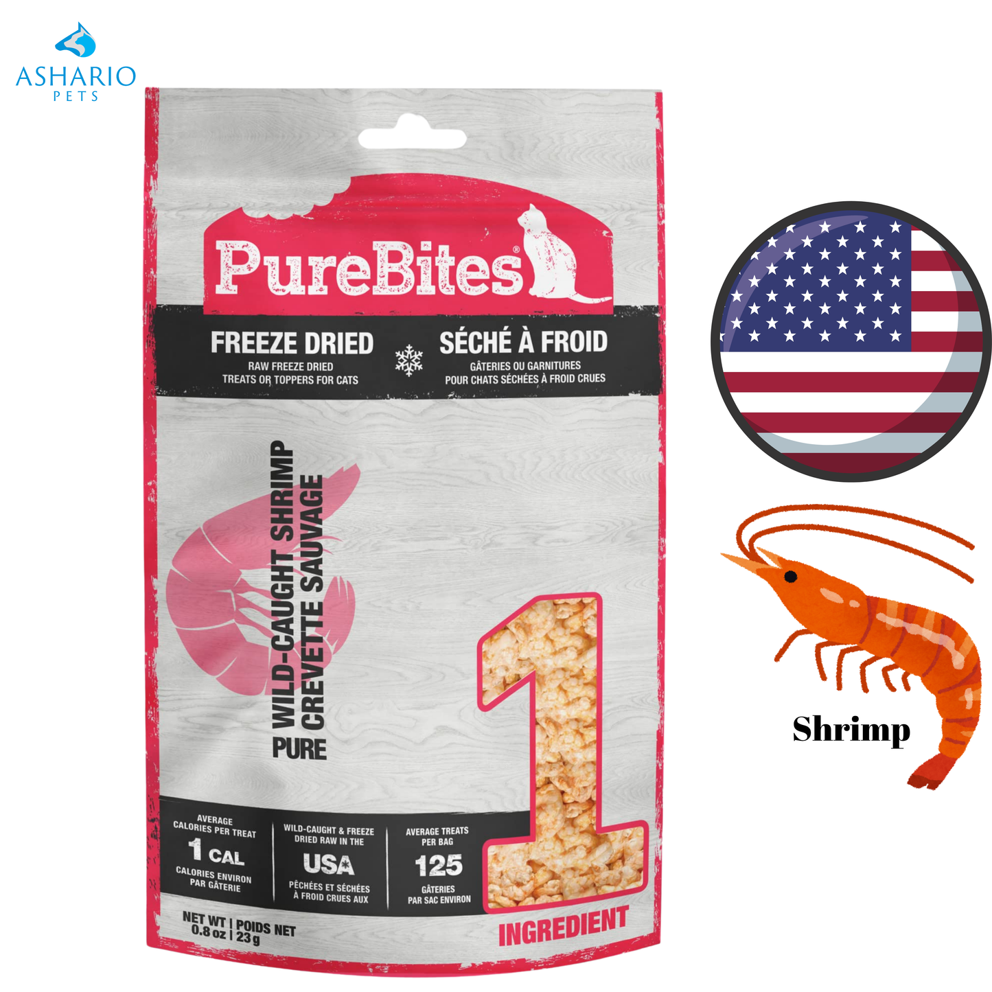 PureBites - Shrimp Freeze Dried Cat Treats — main