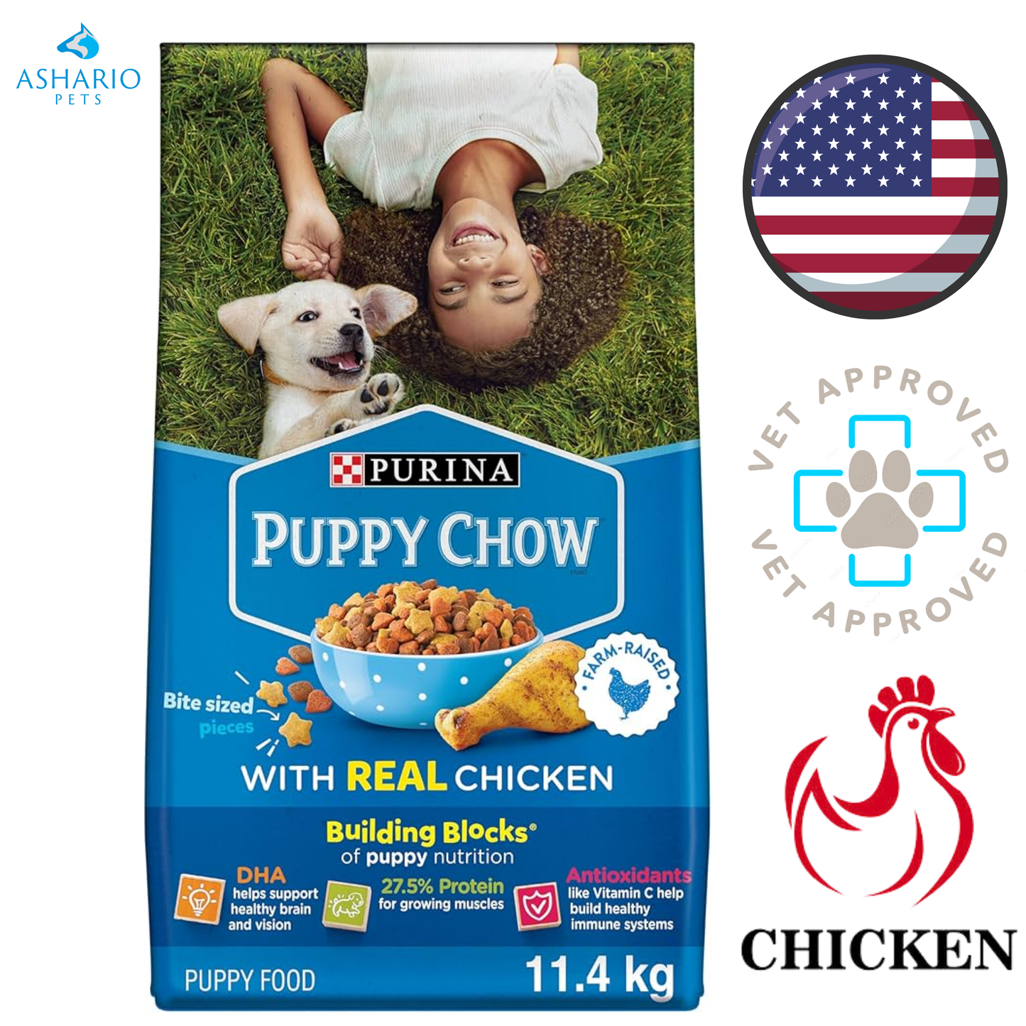 Purina - Puppy Chow Complete Chicken Dry Dog Food