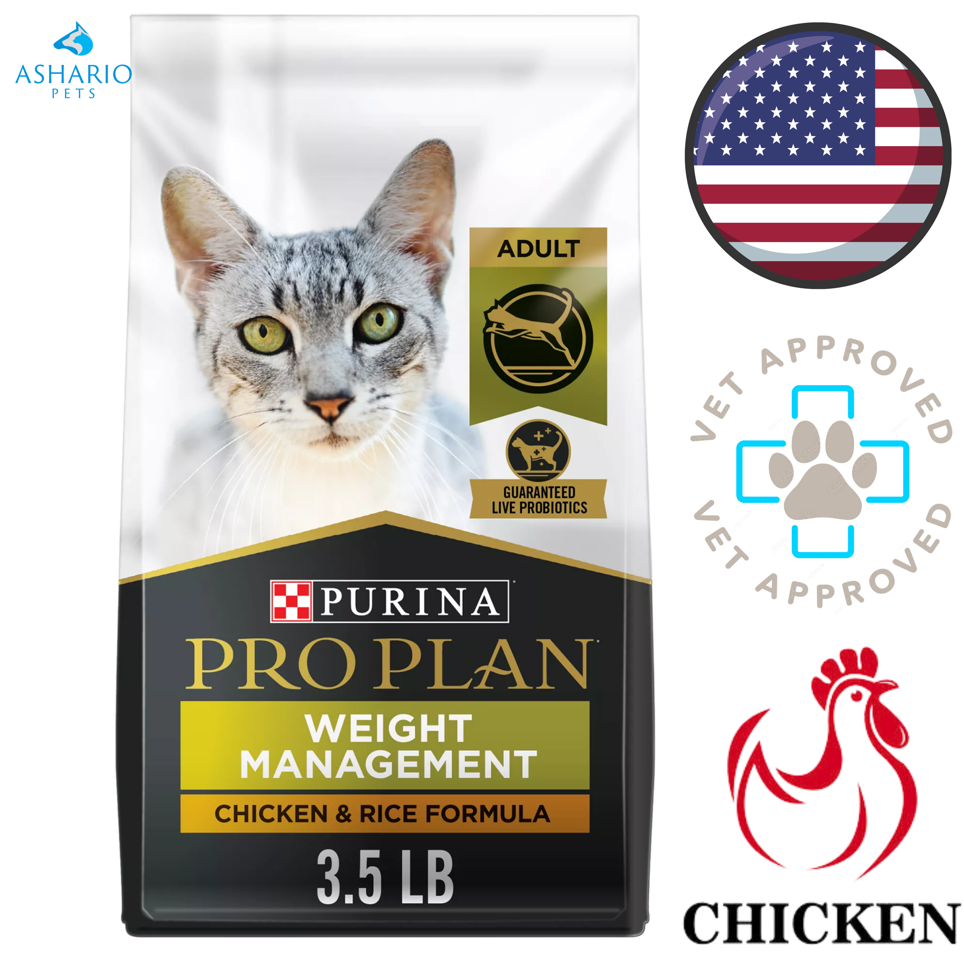 Purina - Pro Plan Specialized Weight Management Chicken & Rice Dry Cat Food