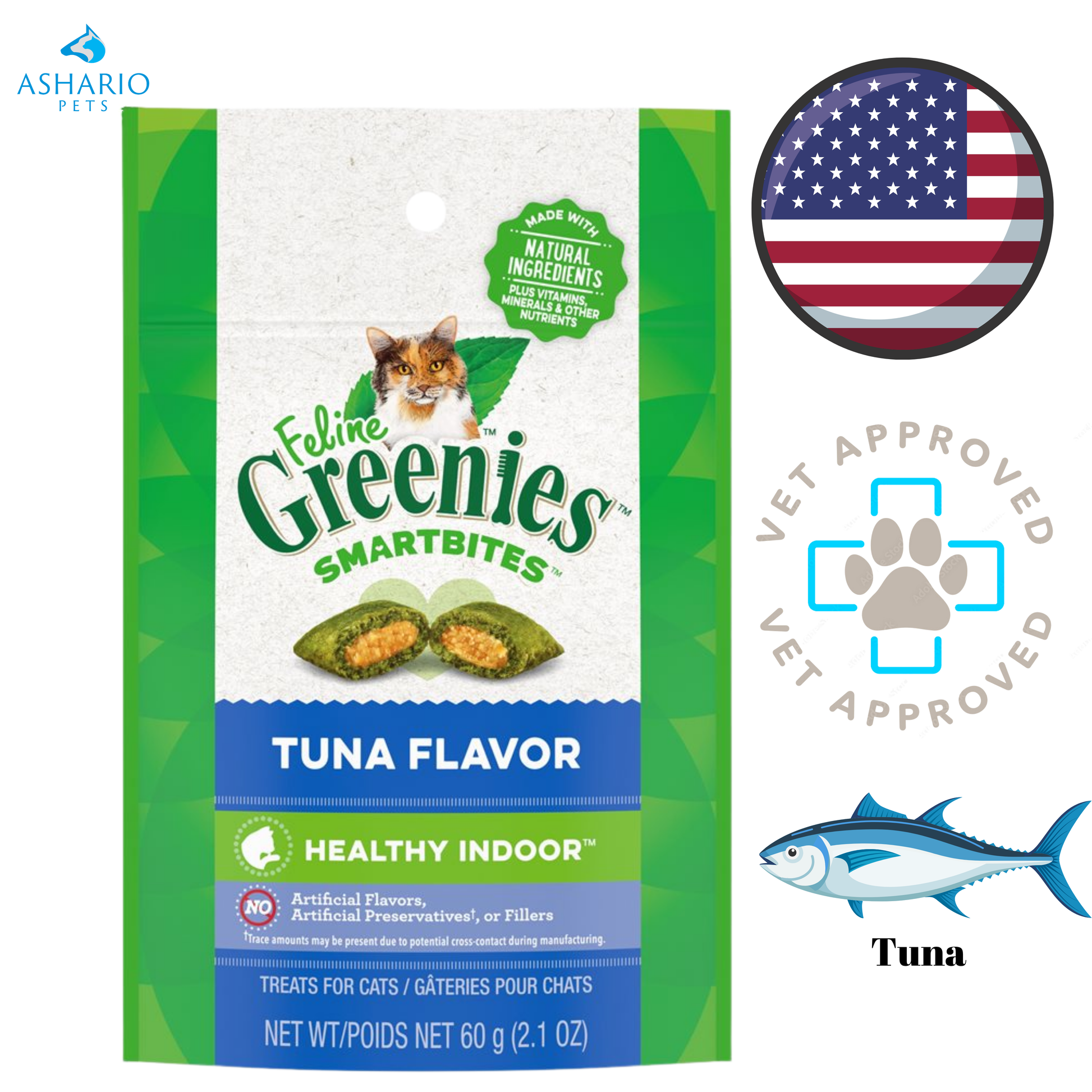 Greenies - Smartbites Healthy Indoor Tuna Cat Treats — main