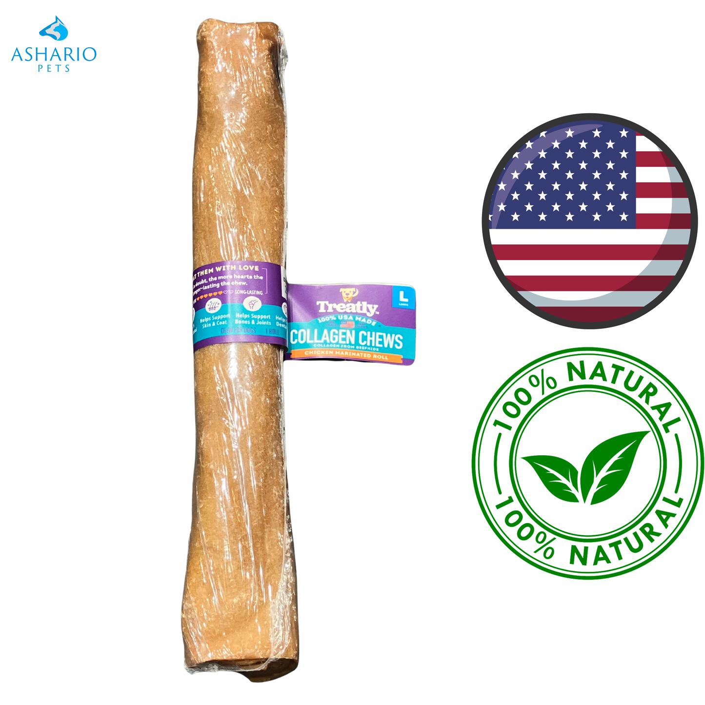 Treatly - Collagen Rolls Dog Treat