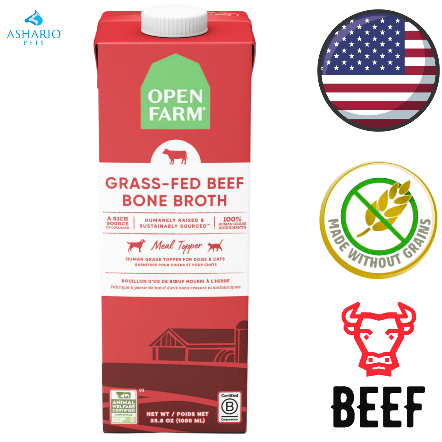 Open Farm - Grass-Fed Beef Bone Broth