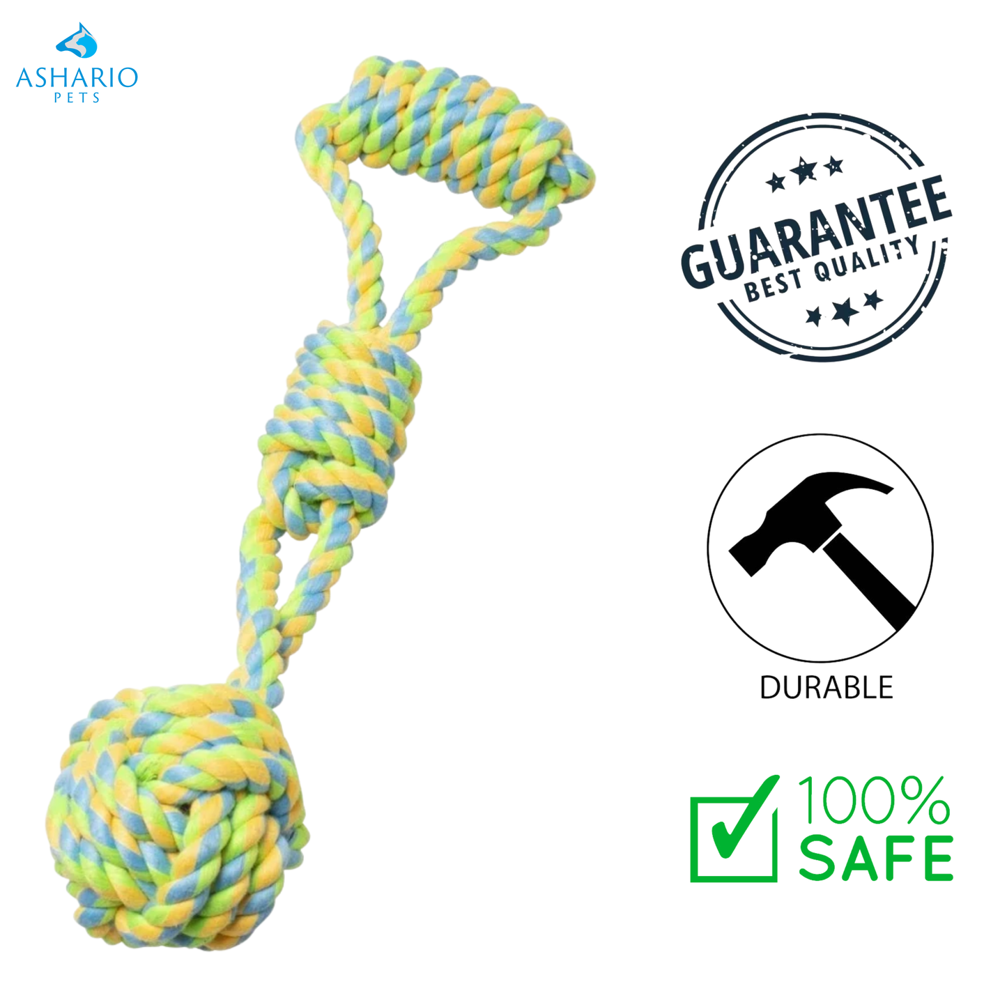 BuD'z - Monkey Fist With Handle Rope 13.5 In